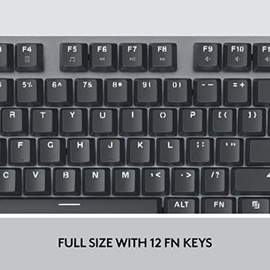 Logitech K845 Mechanical Illuminated Keyboard, Strong Adjustable Tilt Legs, Full Size, Aluminum Top Case, 104 Keys, USB Corded, Windows (TTC Brown Switches) - Image 7