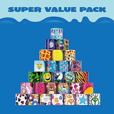 JOYIN 60 Pcs Slap Bracelets for Kids, Bulk Wristbands with Animals, Friendship, Heart, Party Favors, Classroom Prizes Birthday Exchanging Gifts,Goodies Bag Stuffers Fillers - Image 2
