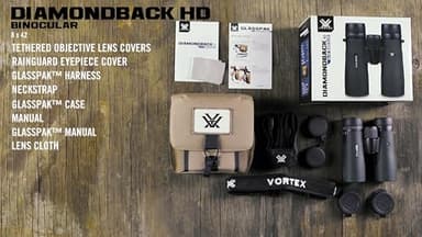 Vortex Optics Diamondback HD 8x42 Binoculars - HD Optical System, Non-slip Grip, Waterproof, Fogproof, Shockproof, Included GlassPak - Unlimited, Unconditional Warranty - Image 6