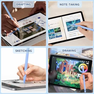iPad Pencil for 9th & 10th Generation, Fast Charge Stylus Pen for Palm Rejection and Tilt Sensitivity, Compatible with iPad Pro 11/12.9in, Mini 5/6, iPad 6/7/8/9/10, Air 3/4/5 (Blue) - Image 7