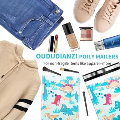 Oududianzi Poly Mailers 10x13, 100PCS Shipping Bags, Mailing Bags, Packaging Bags, Mailers Poly Bags, Polymailer Shipping Envelopes for Small business - Dinosaur - Image 8
