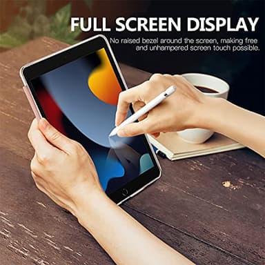 Moko Case for iPad 10.2 iPad 9th Generation 2021/ iPad 8th Generation 2020/ iPad 7th Generation 2019, Slim Stand Hard Back Shell Smart Cover Case for iPad 10.2 inch, Auto Wake/Sleep, Rose Gold - Image 7