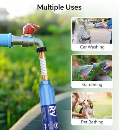 Stokk RV Water Filter with Flexible Hose Protector, NSF Certified, Inline Water Hose Filter for Garden, Camper and Pool, Greatly Reduces Bad Taste, Chlorine, Odor, Rust and Sediment, 2 Pack - Image 6