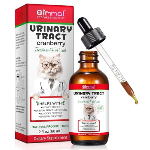 Urinary Tract for Cats, Natural Cat Urinary Tract Infection Treatment Drops Supports Bladder, Kidney Stone, Cat UTI, Cranberry Kidney Bladder Support Supplement, Chicken Flavor - 60ml / 2.02oz - Image 1