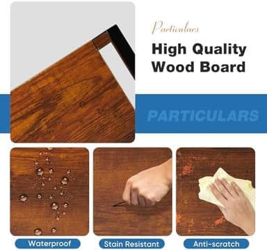 DUMOS 5 Tiers Bookshelf, Classical Modern Book Shelf, Tall Display Shelves in Living Room/Home/Office, Storage Organizer for CDs/Books/Movies, Rustic Brown | Book Shelf, in Living Room, Home, Office, Storage Organizer, for CDs - Image 4