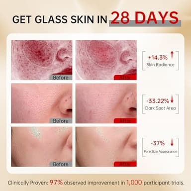 VGO Skin Care Set, with Snail Mucin 92% Moisturizer 1.76 Oz & Vitamin C Face Serum 1.01 Oz, Daily Hydrating & Firming Skincare Routine Kit for All Skin Type - Image 5