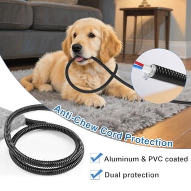 GOLOPET Cat Heating Pad 18x18 in with Smart Thermostat Switch and Power Line Protection Tube,Obtained MET and UL Dual Certification,Waterproof Pet Heating Pad for Cats, with Long Velvet Cloth Cover - Image 7