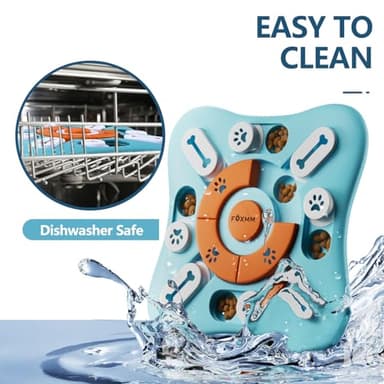 FOXMM Interactive Dog Treat Puzzle Toys for IQ Training & Mental Stimulating,Fun Slow Feeder,Large Medium Small Dogs Enrichment Toys with Squeak Design - Image 6