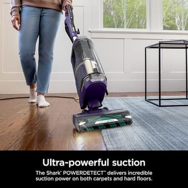 Shark POWERDETECT Upright Vacuum Cleaner with HEPA Filter, Heavy Duty Vacuum with Powerful Suction for Pet Hair Pickup, DuoClean Technology, Powered Lift-Away, Ideal for Carpets & Hardfloors, AZ4002 - Image 2