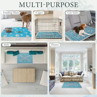 Homimp Washable Pee Pads for Dogs, 4 Pack Reusable Puppy Pads, Absorbent and Leakproof Dog Pee Pads, Non Slip Puppy Training Pads, Pet Mat for Floor, Crate, Couch, Whelping, 36"x36" - Image 6