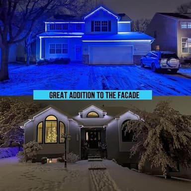 Rxment 150ft Outdoor Led Strip Lights Waterproof Led Light Strips with Remote & Bluetooth Music Sync App Control,Long Color Changing Rope Lights,5050 RGB Outside Led Lights,IP68,24V - Image 6