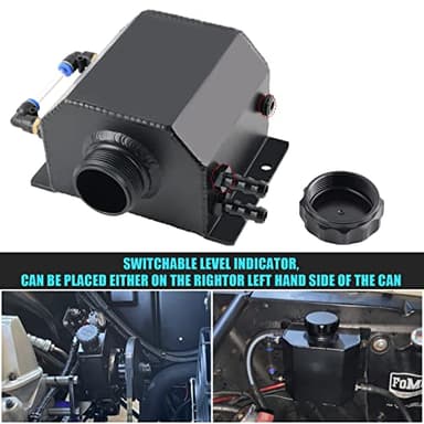 BAGARAATAN Universal 1L Coolant Radiator Tank,Coolant Overflow Tank radiator Overflow Tank,Expansion Tank Recovery Water Tank Reservoir (Black) - Image 6