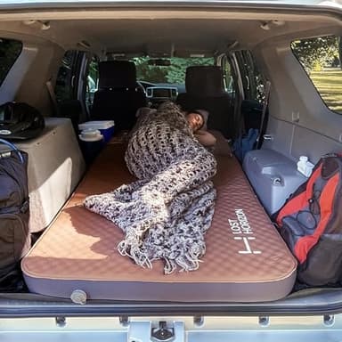 LOSTHORIZON Air & Foam Camping Mattress, Self-Inflating Sleeping Pad, 4.5" Thick, with Pump Sack, Single - Image 4