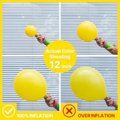 PartyWoo Yellow Balloons 120 pcs Different Sizes of 18 12 10 5 Inch Matte Light Yellow Latex Balloon Arch Kit Garland for Easter Bee Baby Shower Sunflower Birthday Graduation Decorations Yellow-Y55 - Image 3