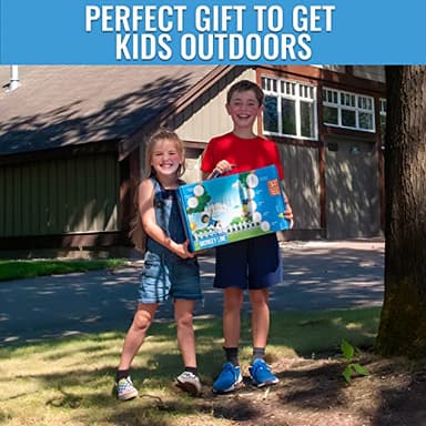 Hyponix Ninja Obstacle Course for Kids – 2 x 60 ft Slacklines with 13 Weatherproof Obstacles – Monkey Net, Ratchet-Tight Tech, Supports 880 lbs – Climbing & Swinging Backyard Fun - Image 2