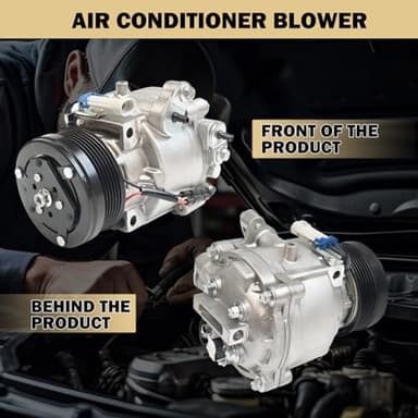 Aspligo Air Conditioner AC Compressor Fits for Chevrolet Sonic Trax 1.4L 1.8L 2013-2022, for Buick Encore 1.4L 2013-2022, with A/C Clutch, CO22301C AC Compressor, Replaces 26699506, 42623009 - Image 3