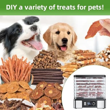 Food Dehydrator Machine Dryer for Jerky: Stainless Steel Dehydrater for Fruit Herb - Digital Food Drier for Meat Beef Dehydration - Image 7