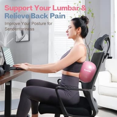 kisnbld Small Exercise Ball, 9 Inch Mini Pilates Ball, Anti Burst and Slip Resistant Mini Yoga Ball for Stability, Fitness, Physical Therapy, Stretching & Core Strength Workout at Home Gym & Office - Image 3