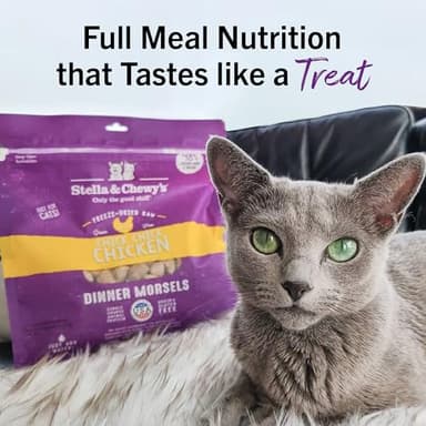 Stella & Chewy's Freeze-Dried Raw Cat Dinner Morsels - Premium Chicken Recipe with 98% Cage-Free Meat & Organs - Natural Grain-Free Cat & Kitten Food - Made in USA - 18 oz - Image 11
