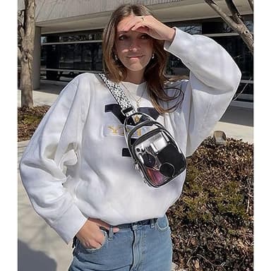 CLUCI Clear Bag for Stadium Events, Clear Crossbody Bag, Small Transparent Purses - Image 2