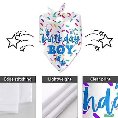 Birthday Boy Dog Bandanas for Photo Props - Happy Birthday Party Accessories - Image 5