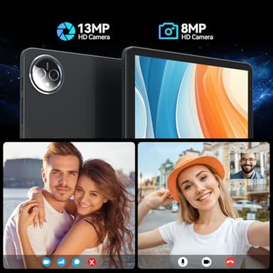 Android 14 Tablet 2025 Latest 11 Inch Tablets, 128GB+16(8+8 Expand)GB/512GB Expandable, Dual 4G Cellular with Octa-Core Processor, 2 in 1 Tablet with Keyboard, 21MP Camera/8000mAh Battery/GPS/5G WiFi - Image 6