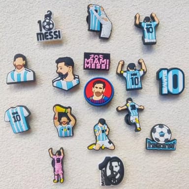 16 Pcs Sports Shoe Charms Soccer Pins Charms Football Charm Decoration for Clog - Image 2
