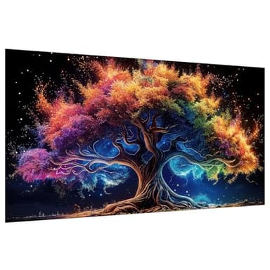 JOOZ Large Diamond Art Kits for Adults - Tree of Life Diamond Painting Kits for Adults, DIY Full Drill Tree of Life Diamond Art Painting, Gem Painting Kit for Wall Decor 27.5 X 15.7 Inch - Image 1