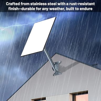 Starlink Roof Wall Mount Gen 3, Starlink Standard Mounting Kit, Mounting Bracket with Gen 3 Pipe/Pole Adapter for Starlink Internet Kit Satellite - Image 9