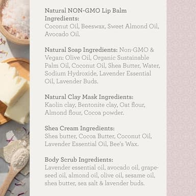 Lizush Luxury Spa Gifts for Women - 15 Piece Lavender Gifts for Her, Gift Baskets for Women, Body Care Set for Mom, Birthday Box, Self Care Spa Kit For Wife - Handmade in the USA - Image 9