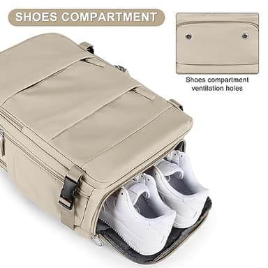 Large Travel Backpack For Women Men Airline Approved Carry On Backpack Flight Approved Waterproof Sports Luggage Backpack Casual Daypack Hiking Backpack - Image 5