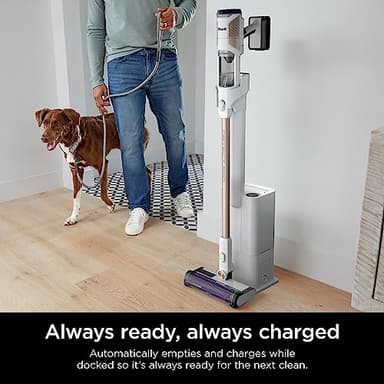Shark Detect Clean & Empty Auto-Empty System - Lightweight Cordless Vacuum Cleaner with HEPA Filter, Portable Handheld Attachment, Crevice Tool, Ideal Stick Vacuum for Pet Hair, White, IW3511 - Image 6