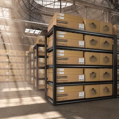REIBII 48.2''W Garage Shelving Heavy Duty Metal Shelving 3000LBS Storage Shelves Adjustable Metal Shelves 5 Tier Garage Shelf for Basement Pantry Warehouse Supermarket 48.2" W x 24.2" D x 72.2" H - Image 5