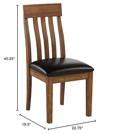 Signature Design by Ashley Ralene Rake Back 19" Dining Room Chair 2 Count, Medium Brown - Image 20