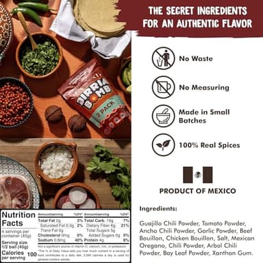 CHILEMOY Birria Balls VALUE-PACK | Authentic Mexican Seasoning | Birria Ball Bomb for Tacos, Stews, Quesabirrias, Nachos, Burritos | Spice Mix for Slow & Pressure Cookers and Stove Top - Image 4