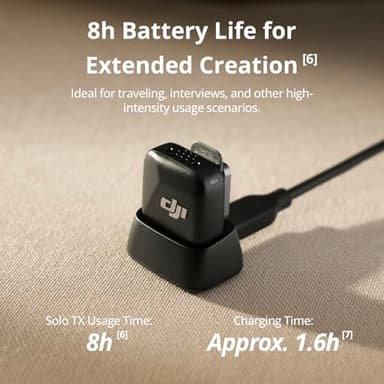 DJI Mic Mini Transmitter (Infinity Black), Ultralight, Wireless Lavalier Microphone for DJI Action 5 Pro/Osmo Pocket 3, Noise Cancelling, Wireless Microphone for Camera/iPhone/Android, Vlog, Streaming - Image 4