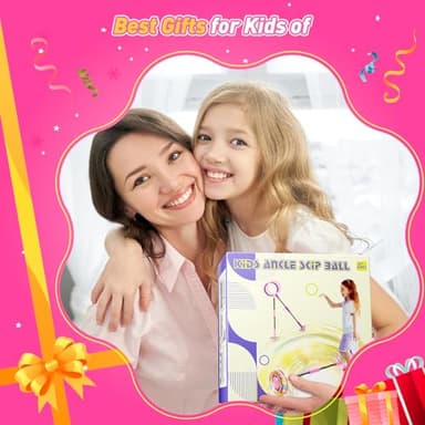 Flooyes Skip Ball for Kids, Ankle Skip Ball Toy with Counter, Timer and Cal Calculator, Girl Birthday Gifts for Age 6 7 8 9 10+, Rechargeable Colorful Flash Wheel Skip Ball for Girls Women - Image 7