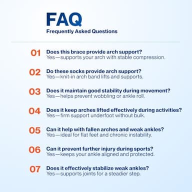 Modvel Foot & Ankle Brace Socks for Sprained Ankle Compression Sleeve - Plantar Fasciitis Relief Brace, Foot Support for pain Women & Men - Tendonitis & Arthritis Feet Sleeve, Stabilizing Ankles Wrap - Image 9