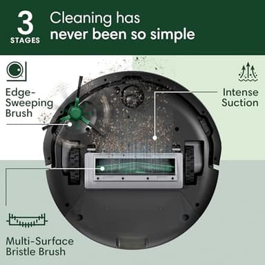 iRobot Roomba 104 Vac Robot Vacuum - Amazon Exclusive, Easy to use, Intense Power-Lifting Suction, LiDAR Navigation, Multi-Surface Cleaning, Cleans in Neat Rows, Self-Charging - Image 3