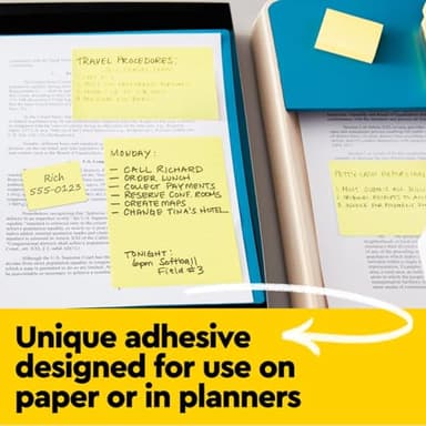 Post-it Notes, 3 in x 3 in, 18 Sticky Notes Pads, 100 Sheets per Pad, The Iconic Canary Yellow Note, School Supplies and Oﬃce Products - Image 5