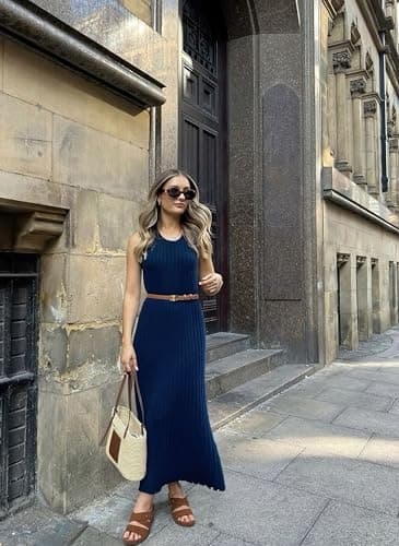 TEMOFON Wedge Sandals for Women Summer: Comfortable Walking Slip on Sandals - Dressy Platform sandals - Brown Casual Sandals Size 8.5 - Image 6