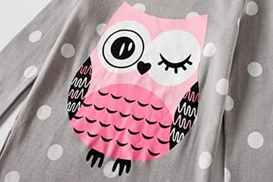 Family Feeling Little girls Pajamas Long sleeve 100% Cotton Moon Owl Kid Pjs 5 - Image 3