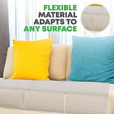 Petfolio 12 Pack Scat Mat for Cats - 16 x 13 Inch Cat Spike Mat with 1 Inch Spike is A Perfect Pet Training Mat Device for Cat Repellent Indoor & Outdoor to Deter Cats & Other Animals for All Seasons - Image 4