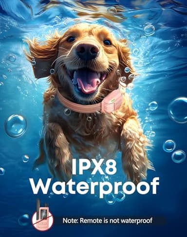 Jugbow Dog Shock Collar - 4200FT Dog Training Collar with Remote for 5-120lbs Small Medium Large Dogs, IPX8 Waterproof E Collar with 4 Training Modes, Security Lock, Rechargeable Shock Collar Pink - Image 4