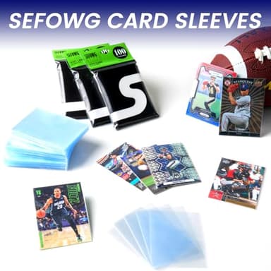 600ct Card Sleeves, Clear Penny Sleeves for Trading Cards, Sports Card Sleeve, Baseball Card Sleeve, Ultra Soft Plastic Card Protector Sleeve for Football, MTG, PKM, Game, Standard Cards - Image 6