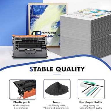147A Black Toner Cartridge Compatible for HP 147A M612 Toner Cartridge W1470A 147X W1470X for HP LaserJet Enterprise M610n M611dn M611x M612dn M612x MFP M634h M635fht M635h M636fh Printer Ink (1-Pack) - Image 5