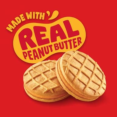 NUTTER BUTTER Peanut Butter Sandwich Cookies, King Size, 10-3.5 oz Snack Packs - Image 5
