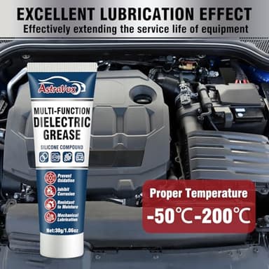 AstraVox Silicone Dielectric Grease for Electrical Connectors Automotive, Dialectric Grease with a Brush, Spark Plug, O Rings, Marine Waterproof & Heat-Resistant & Insulating 1oz (1pcs) - Image 3