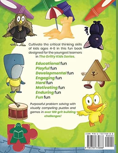 My First Logic Workbook for Gritty Kids: Spatial Reasoning, Math Puzzles, Logic Problems, Focus Activities. (Develop Problem Solving, Critical Thinking, Analytical & STEM Skills in Kids Ages 4, 5, 6.) - Image 2