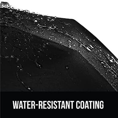 GORILLA GRIP Strong Stick Umbrella for Rain, Compact Travel One-Click Automatic Open Close, Lightweight, Portable, US Designed Reinforced Fiberglass Ribs, Wind Resistant, Easy Collapse, Black - Image 6